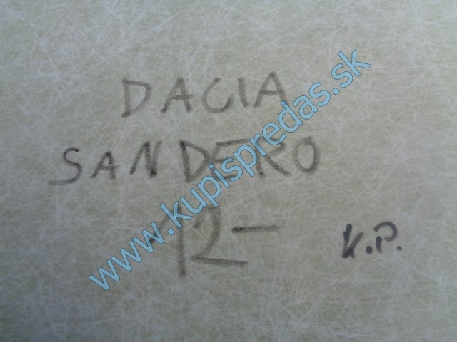 strechovica na daciu sandero II, strešný tapacír, 739103102R